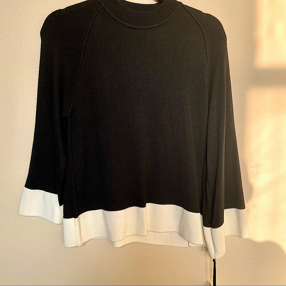 Victoria Beckham for Target black/white long sleeve sweater.Size-Medium